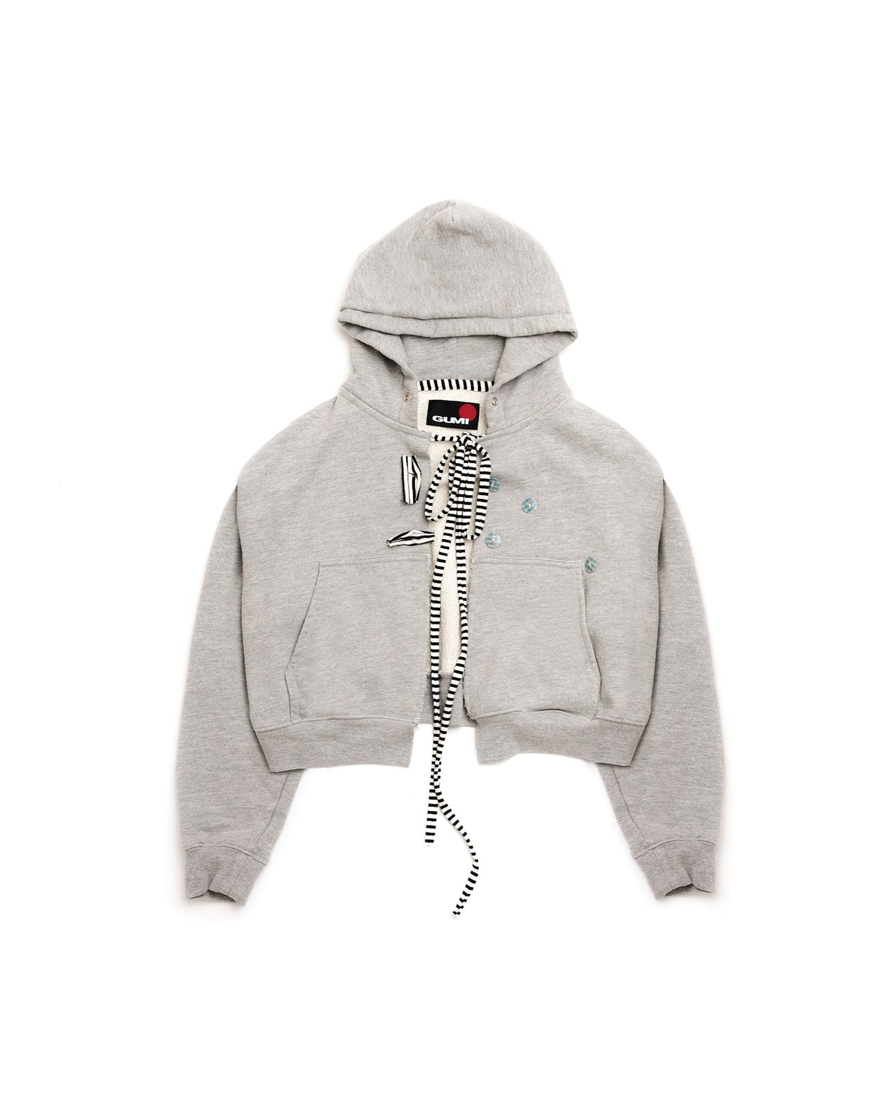 RAW BUTTON HOODIE