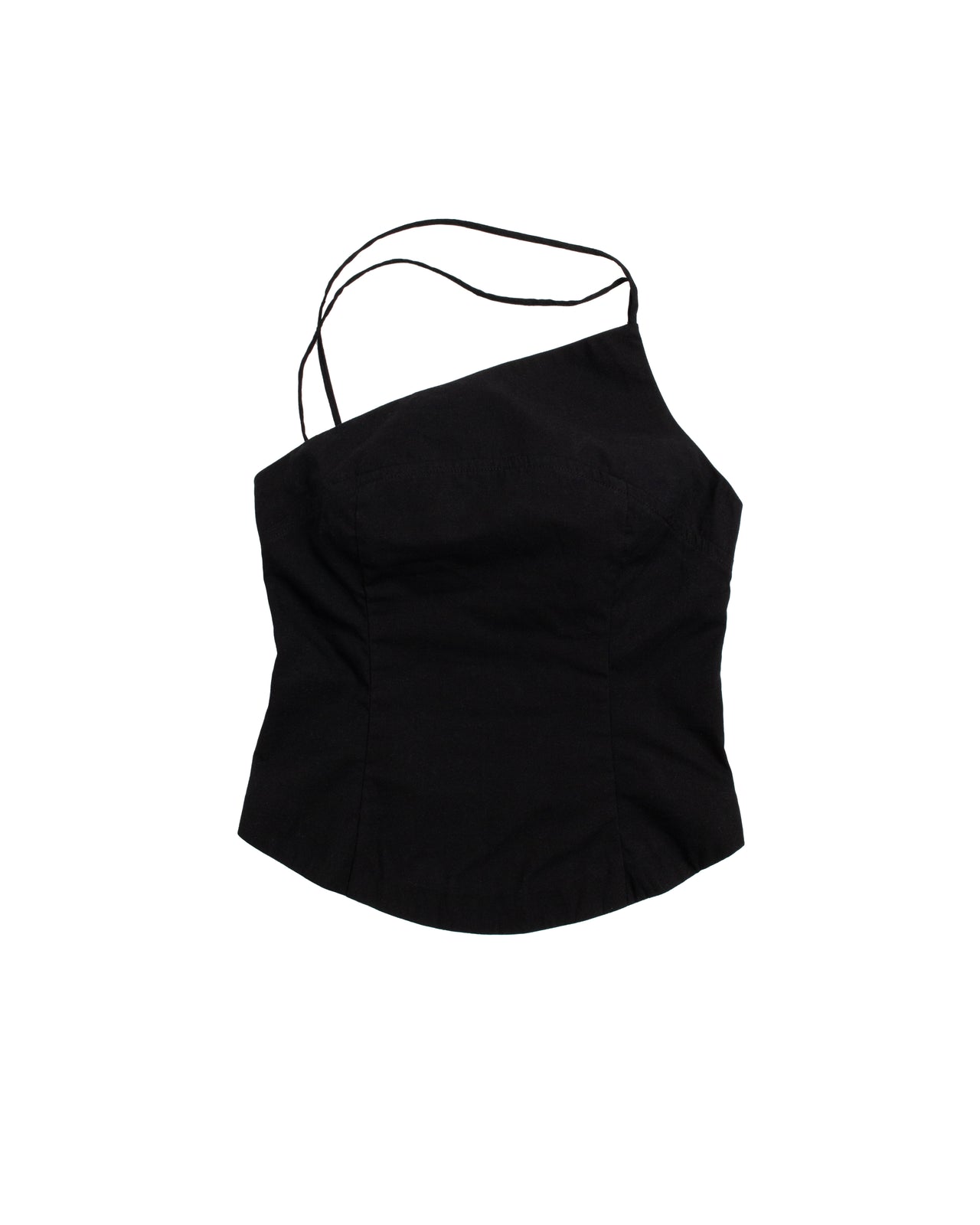 DANDA TOP - BLACK COTTON